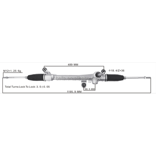 Auto Power Steering Gear Rack For Honda Brio 1.2L 2011 2012 2013 2014 2015 53601TG2T01 53601-TG2-T01