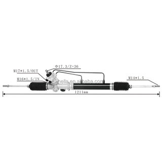 Auto Power Steering Gear Rack For Toyota Condor 2000- 442500B020