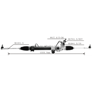 Auto Power Steering Gear Rack For Isuzu D-Max 2WD 2002- 8979435180 8979445200 8-97943518-0 8-97944520-0