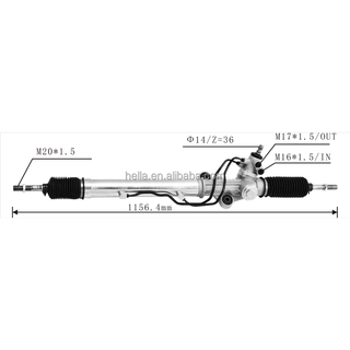Auto Power Steering Gear Rack For Toyota Land Cruiser 4700 1998-2003 4425060060 44250-60060