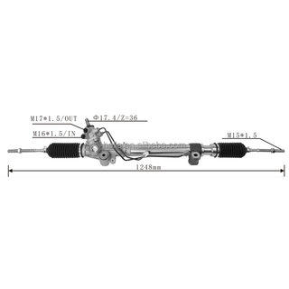 Auto Power Steering Gear Rack For Toyota 4Runner 2003-2009 44200-35050