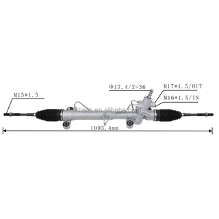 Auto Power Steering Gear Rack For Toyota Corolla 2000-2008 4420012760 4425002160 44200-12760 44250-02160