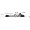Auto Power Steering Gear Rack For Toyota Hiace 1989-2006 4425026350 4425026050 4425026351 44250-26350 44250-26050 44250-26351