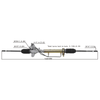 Auto Power Steering Gear Rack For Volkswagen Jetta Golf A3 1993- 1H1422055