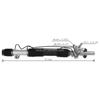 Auto Power Steering Gear Rack For Honda Civic Dimension 2000- 53606S5AJ01 53606-S5A-J01