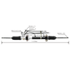 Auto Power Steering Gear Rack For Mazda 121 KK136-32-960B