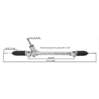 LHD Power Steering Rack Auto Steering Gear For SUZUKI Alivio Ciaz 2014 2015 2016