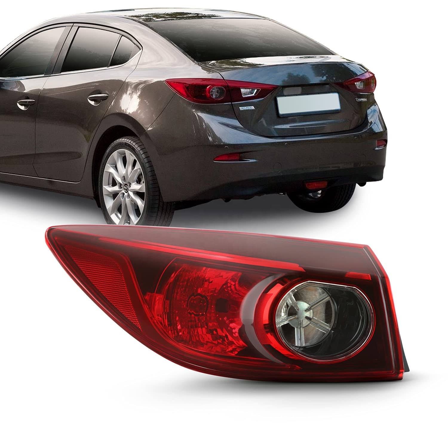 Auto Car Outer LED Tail Light for Mazda 3 AXELA 2014 2015 2016 2017 2018 BKC3-51-160F BKC3-51-150F BKC351160F BKC351150F