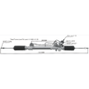 Auto Power Steering Gear Rack For Toyota Hilux 2015- 2WD 442000K650 44200-0K650
