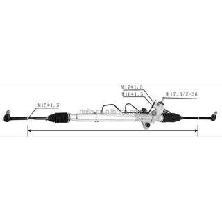 Auto Power Steering Gear Rack For Toyota Hiace 2005- 4420026491