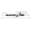 Auto Power Steering Gear Rack For Chevrolet Colorado S10 98214704