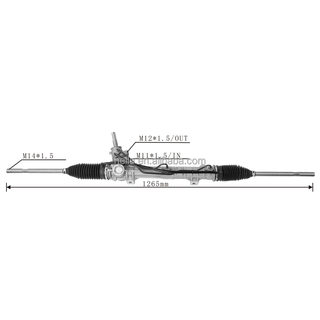 Auto Power Steering Gear Rack For Peugeot 307 2001-2008 4000.GE 4000.KY 4000.KW