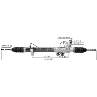 Auto Power Steering Gear Rack For Dongfeng Ruiqi 6 Rich 6 490014KH1A 490014KD0A 490014KD1A