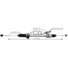 Auto Power Steering Gear Rack For Proton Saga BLM 08- PW891905