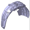 A00112865 Baic X55 rear left fender liner